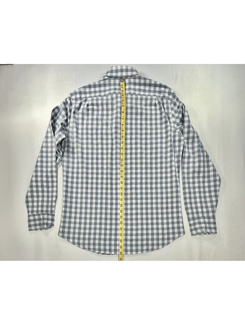 J Crew Classic Flex Washed Check Button Up Shirt Gray Mens M